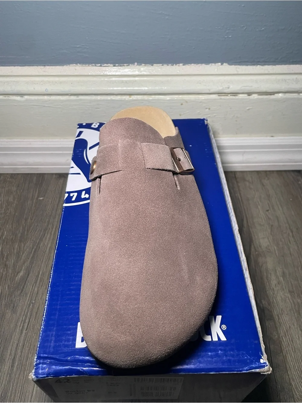 Birkenstock Boston Light Brown Suede Men's Size 9 / EU 42